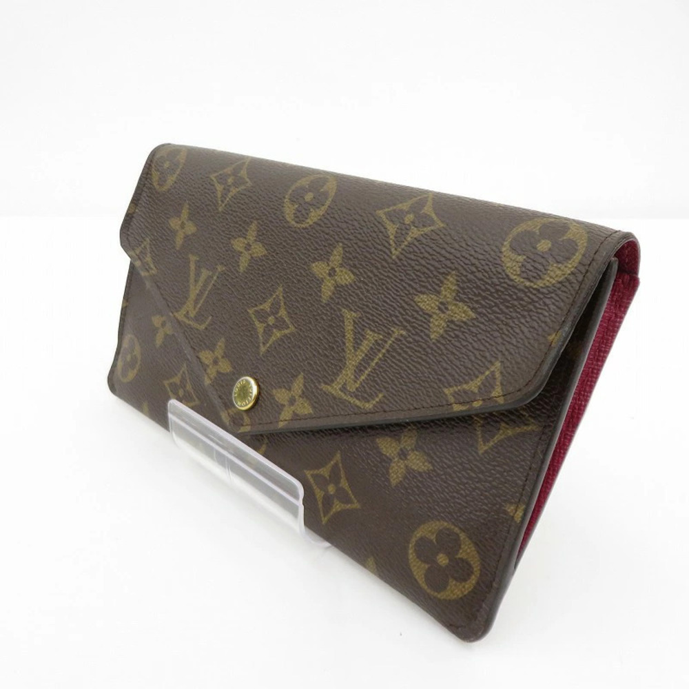 LOUIS VUITTON Monogram Portefeuille Jeanne Long Wallet Brown
